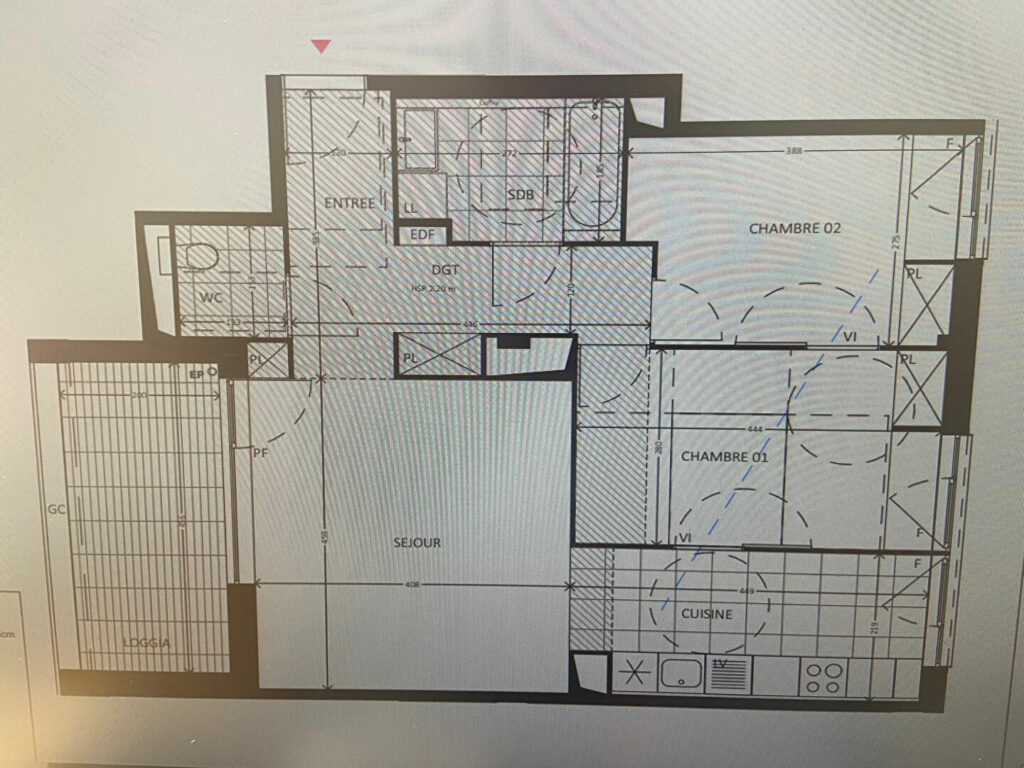 APPARTEMENT BUSSY SAINT GEORGES 3 PIECES 67.3 m²